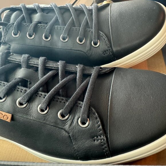 NWT ECCO Men's Soft 7 Sneaker in Black Size 44 - Picture 9 of 14